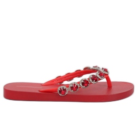 Elegante flip-flops med JH69 røde sten