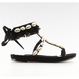 Sandaler med skaller sort 8225 Sort II-GAT