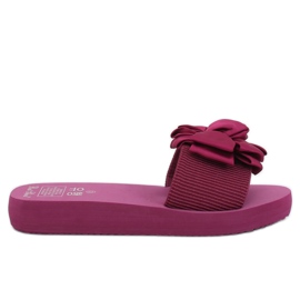 Violet FX-2A080 Fuchsia hjemmesko på skumsålen lyserød