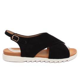 Sorte kvinders sandaler 9003 Sort