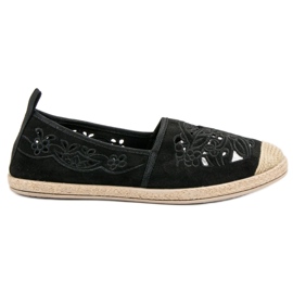 VICES Suede Espadrilles sort