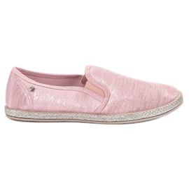 Balada Shiny Slip On Sneakers lyserød