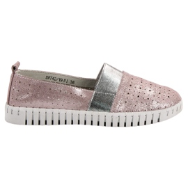 Filippo Slip-on sko med glitter lyserød