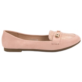 Top Shoes Stilfulde ballerinaer lyserød