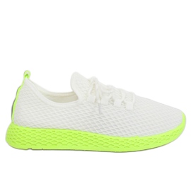 Hvide og gule NB283 Fluorescens Gule sportssko