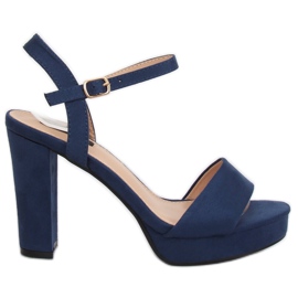 Sandaler på HJ101 Blue platform marine blå
