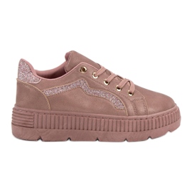 SHELOVET Sneakers lyserød