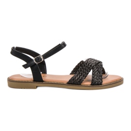 SHELOVET Sorte sandaler