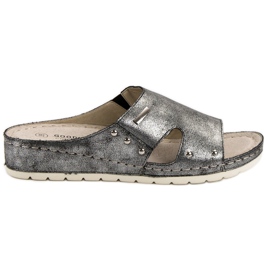 Goodin Komfortable flip-flops grå