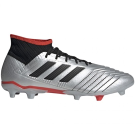 Adidas Predator 19.2 Fg M F35601 fodboldstøvler sort / sølv sølv