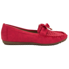 Top Shoes Røde openwork loafers