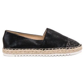 Erynn Slip-on sko med glitter sort