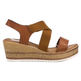 Flyfor Lette slip-on sandaler brun