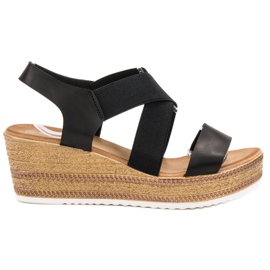 Flyfor Lette slip-on sandaler sort