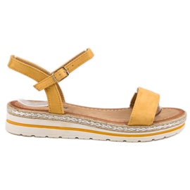 EXQUILY Gule sandaler