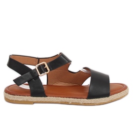 Sorte kvinders sandaler H-7 Sort