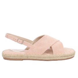 Sandaler espadrilles beige YJ-2M12 Nude