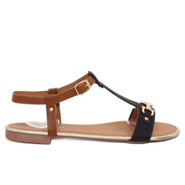 Sorte damesandaler 127-97 Sort brun