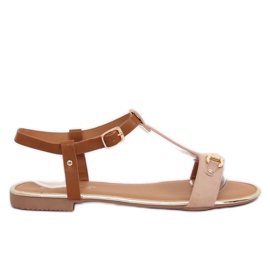 Lyserøde damesandaler 127-97 Lyserøde brun