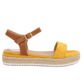 Gule espadrillessandaler Y-8224 Gul brun
