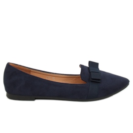 Marineblå ballerinaer til kvinder 8F59 DK.BLUE marine blå