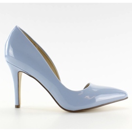 Pastel asymmetriske hæle C26P Blue II-GAT blå