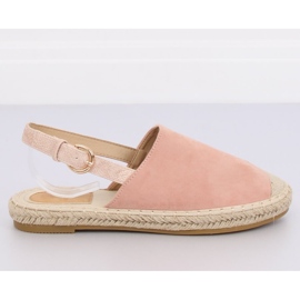 Espadrilles med udsat hælrosa HH-119 Pink II-GAT lyserød