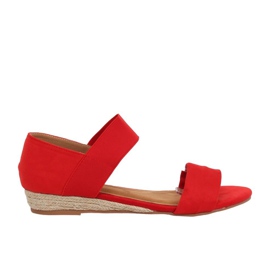 Sandaler espadrilles rød 9R71 Rød