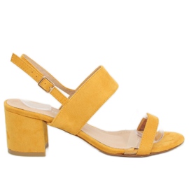 Gule højhælede sandaler 660-1 / SA-2 Gul