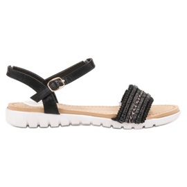 Yes Mile Sandaler med spænde sort