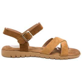 Primavera Sandaler i ruskind brun