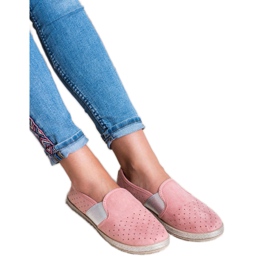 Mckeylor Suede Slipons lyserød