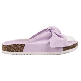 Diamantique Hjemmesko med sløjfe violet