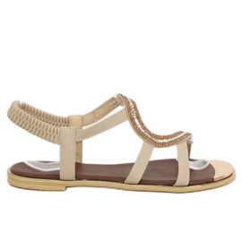 Asymmetriske beige sandaler GD4157 Beige