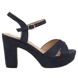 Sandaler på den marineblå JC15017 DK.BLUE platform marine blå