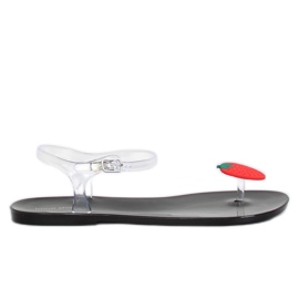 Meliski sorte K-3700 sorte flip-flops flerfarvet