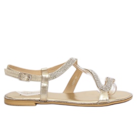 Sandaler med en slange gylden H560 guld