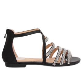 Sorte kvinders sandaler LL6339 Sort