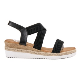 Bello Star Espadrilles Slip On Sandaler sort