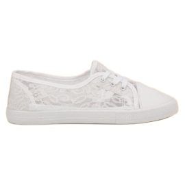 Mckeylor Sneakers med blonder hvid