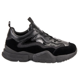 SHELOVET Moderigtige sorte sneakers