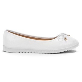 Comer Elegante hvide ballerinaer