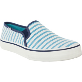 Keds Double Decker Cabana Stripe 670 hvid blå
