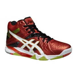 Asics Gel-Cyber ​​Sensei 6 Mt M B503Y-2101 volleyballsko flerfarvet rød