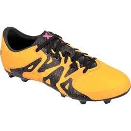 Adidas X 15.3 FG / AG Jr S74637 fodboldstøvler flerfarvet orange