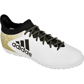 Adidas X 16.3 Tf M AQ4352 fodboldsko hvid hvid