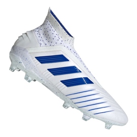 Adidas Predator 19+ Fg M BC0548 fodboldstøvler hvid hvid