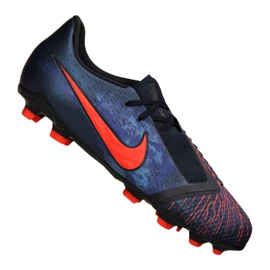 Nike Phantom Vnm Elite Fg Jr AO0401-440 fodboldsko sort marine blå