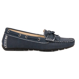 SHELOVET Loafers Med En Sløjfe blå