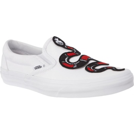 Vans Classic Slip On W00 Snake hvid
